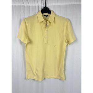 NWT Express Men’s XS Yellow Polo Shirt Short Sleeve Cotton Stretch Preppy